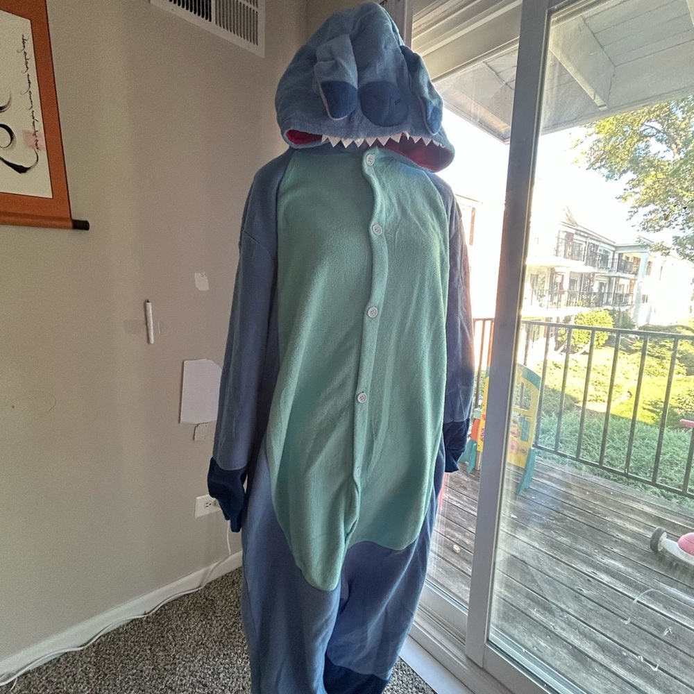 Blue and Green Stitch Costume